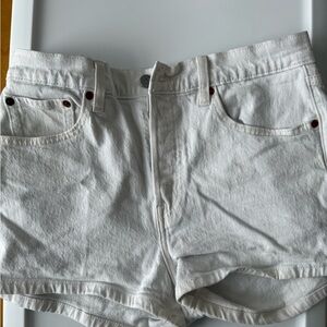 Levi’s White Denim Shorts